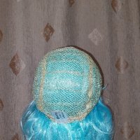 Електриково синя перука от изкуствен косъм за парти , снимка 5 - Аксесоари за коса - 42859050