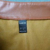 Shein S (EU 36) кафява кожена пола, снимка 5 - Поли - 44446576