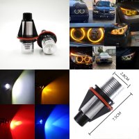 ЖЪЛТИ LED крушки Angel Eyes ангелски очи за BMW E39 E60 E83 E87 Canbus, снимка 2 - Аксесоари и консумативи - 42219151