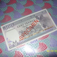 Руанда 100 франка  1989 г, снимка 1 - Нумизматика и бонистика - 31942791