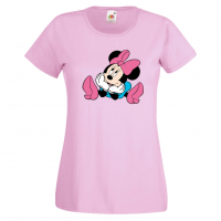 Дамска тениска Minnie Mouse 5 Подарък,Изненада,Рожден ден,, снимка 5 - Тениски - 36530772