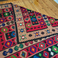 Автентичен отлично съхранен вълнен Тетевенски килим, снимка 4 - Килими - 44759283