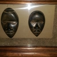 Африкански Дан маски 2 броя, снимка 4 - Антикварни и старинни предмети - 31299113