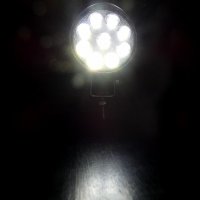 2 Броя Комплект Кръгли Мини Диоден Фар Прожектор Дневни Светлини Диодна Лампа Нови 27W HAL180, снимка 6 - Аксесоари и консумативи - 38017908