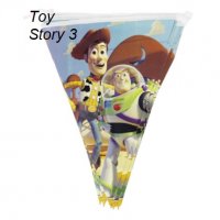 Toy Story 3 Играта на играчките и Buzz Парти Гирлянд Знаменца Флаг Банер, снимка 1 - Други - 29729892