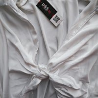 Бяла сатенена риза, снимка 4 - Ризи - 42089583
