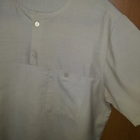 Мъжка лятна тънка блуза къс ръкав с 1 джоб голям размер, снимка 5 - Блузи - 29132454