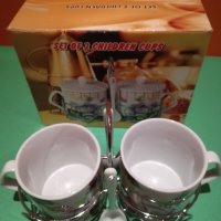 Комплект нови порцеланови чаши за двама, снимка 6 - Чаши - 30989581