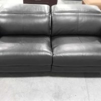 Черен комплект кожени дивани тройка и двойка "Tolouse", снимка 5 - Дивани и мека мебел - 40284623