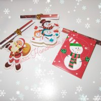 Късмети с Новогодишни пожелания камбанки панделки картички нова година късмет ръчна изработка , снимка 6 - Ръчно изработени сувенири - 39108100