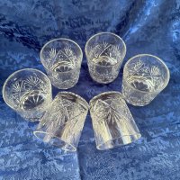 Чешки кристални чаши за ракия, снимка 2 - Сервизи - 42049915
