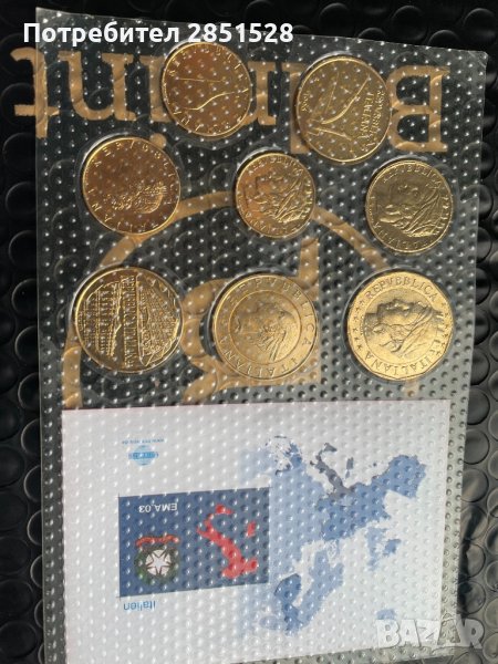 24k Позлатен сет монети Италия, снимка 1