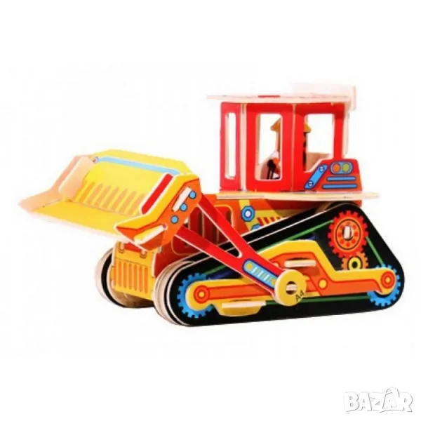  3D пъзел - булдозер, снимка 1