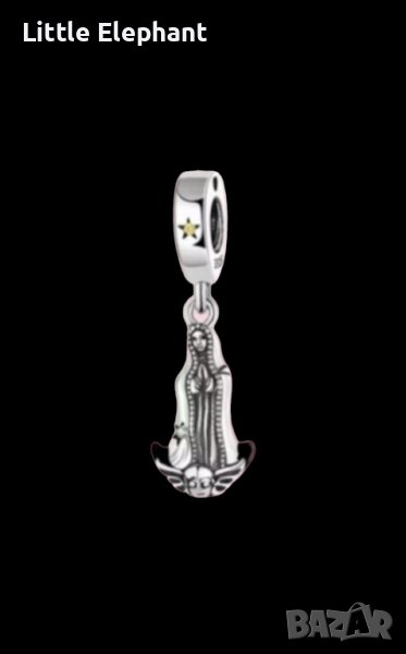 Сребърен висящ елемент Пандора,"Virgin Maria"/нов, снимка 1