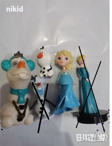 Елза Олаф Замръзналото Кралство frozen пластмасови играчки фигурки за игра и торта, снимка 1