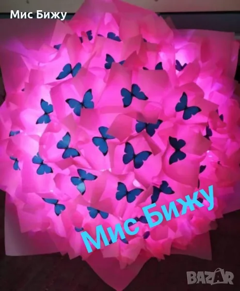 Уникални Светещи Букети от Пеперуди , снимка 1