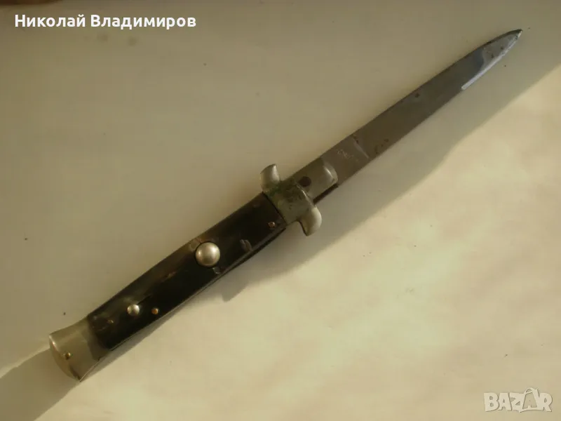 Джобен нож италиански patent rostfrei дръжка от рог, снимка 1