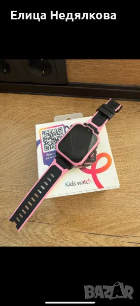 Детска розов смарт часовник , снимка 1
