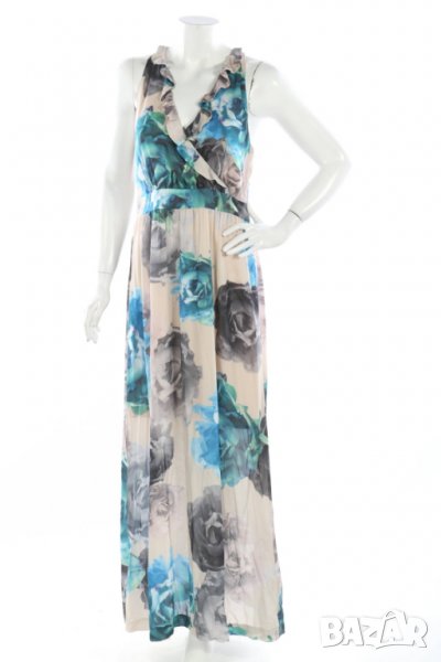 Дълга официална рокля на цветя, снимка 1