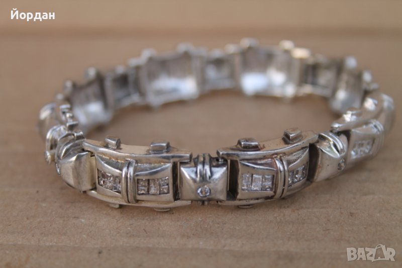 Сребърна гривна , снимка 1