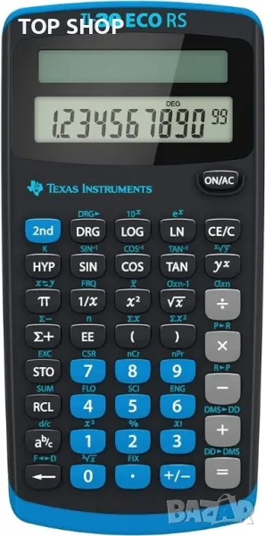 калкулатор Texas Instruments TI-30 ECO RS FC (едноредов 10-цифрен дисплей, снимка 1