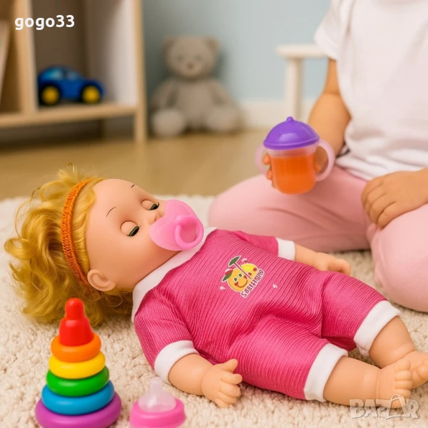кукла бебе с биберон, снимка 1