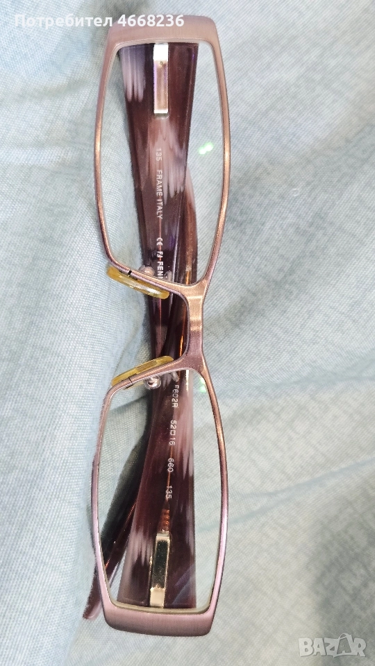 Фенди,с камъни СВАРОВСКИ ,в цвят пепел от рози, снимка 1