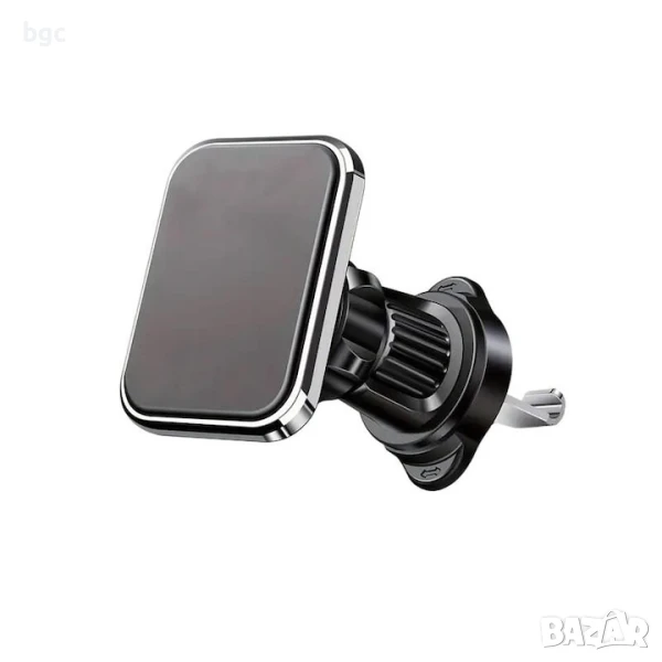 Хромирана Поставка за мобилен Таблет Телефон с магнит за кола, снимка 1