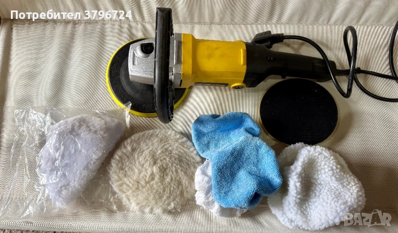 Машина за полиране с 2 диска и аксесоари, снимка 1