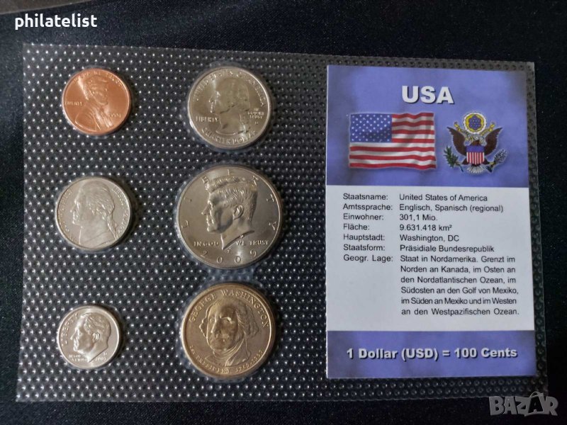 Комплектен сет - САЩ от 6 монети, снимка 1