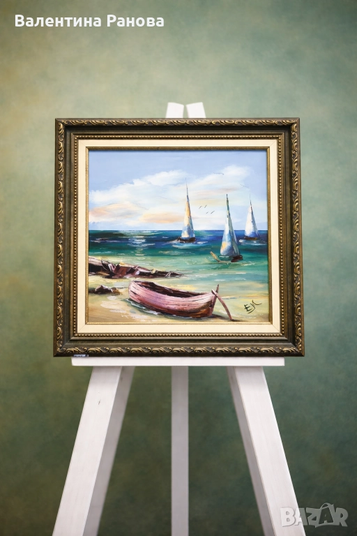 Рисувана картина с маслени бой., снимка 1