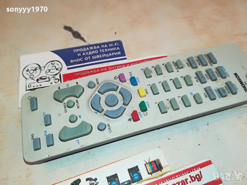 THOMSON TV DVD VCR REMOTE-SWISS 2804232745, снимка 1