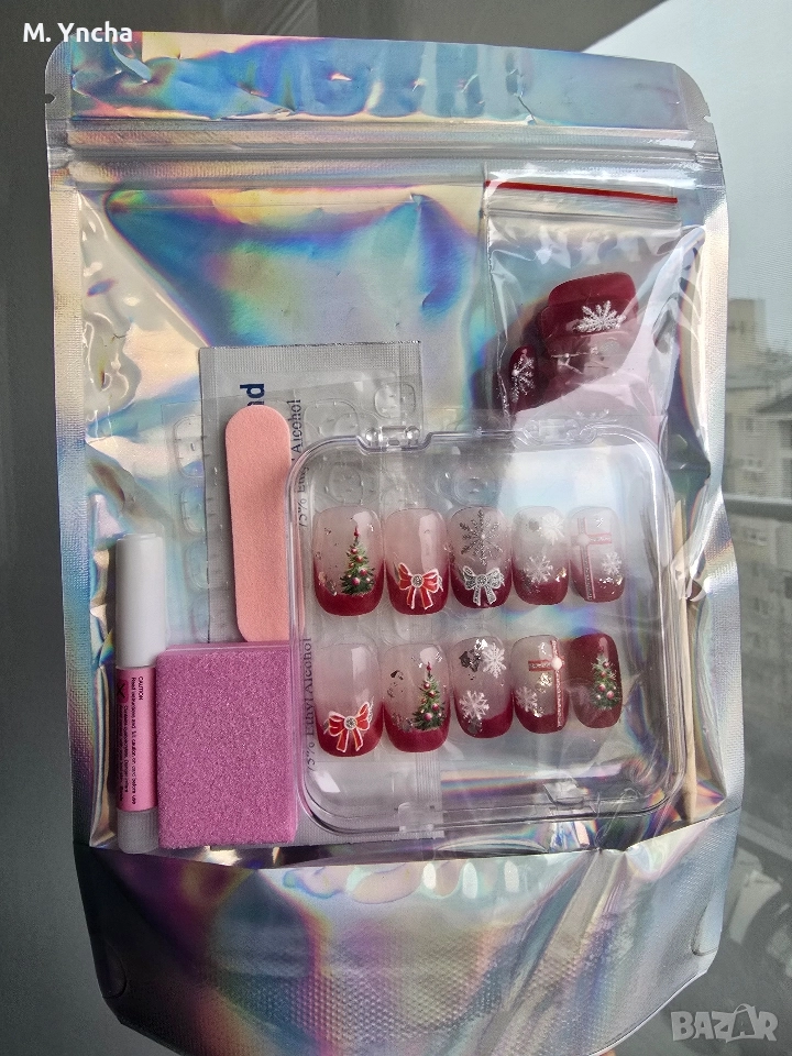 Лепящи се изкуствени нокти 18лв, снимка 1