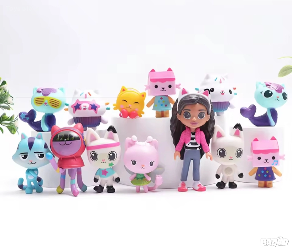 Комплект 13бр фигурки Gabby's Dollhouse Къщата за кукли на Габи, снимка 1