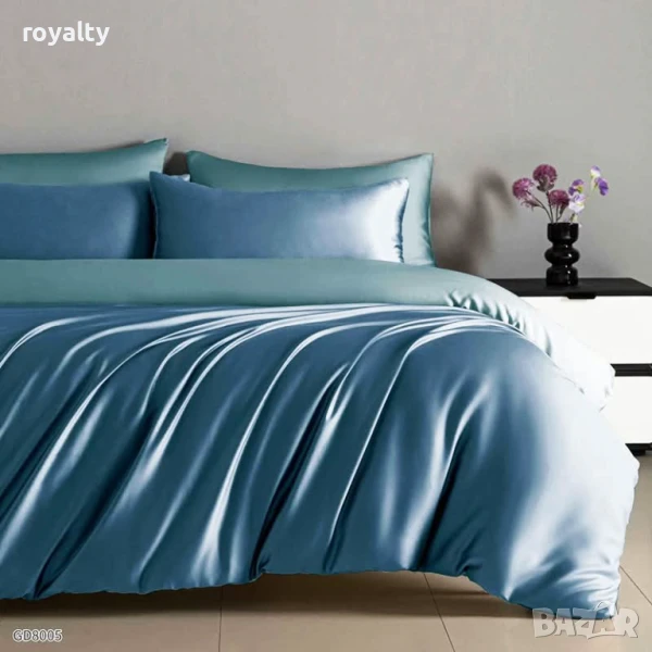 Луксозен комплект от висококачествен памучен сатен Различни цветове , снимка 1