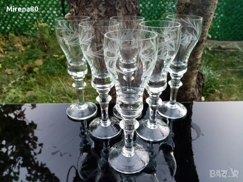 Български кристален сервиз за ракия, ликьор !, снимка 1