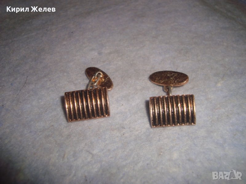 СТАРИ ПОЗЛАТЕНИ РЕТРО ВИНТИДЖ КОПЧЕТА за РЪКАВЕЛИ БУТОНЕЛИ 84781, снимка 1