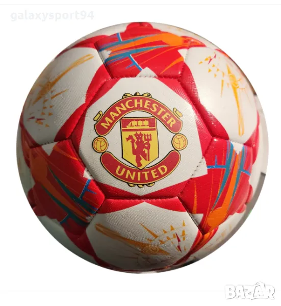 Топка  Манчестър Юнайтед Роналдо червена Шампионска лига Промо, снимка 1