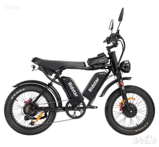 ТОП МОДЕЛ! Електрически велосипед (YVY) Ridstar Q20 Pro с две батерии, снимка 1