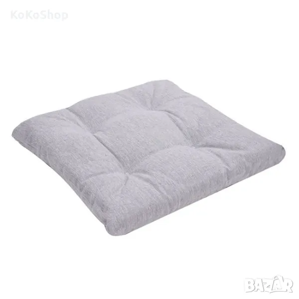 Сива възглавница  за стол-38х38х5 см./декоративна възглавница, снимка 1
