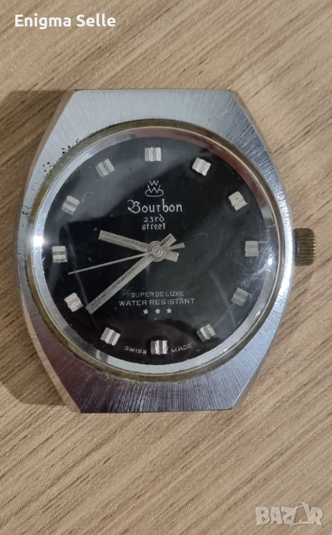 Оригинален Швейцарски Мъжки Ръчен Часовник BOURBON 23 Rd Street SUPER DE LUXE, снимка 1