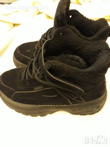 Черни зимни боти , модерни , красив впечатляващ модел , снимка 1