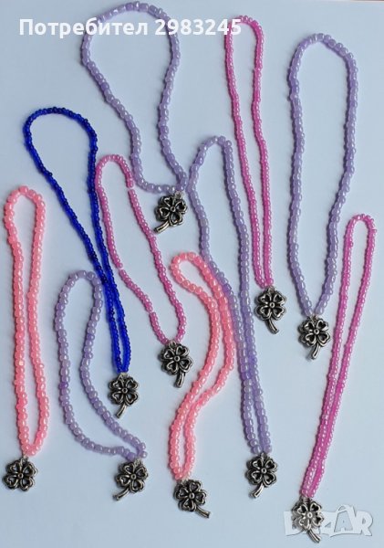 Гривни за окачване с мъниста и кученце или детелинка , снимка 1