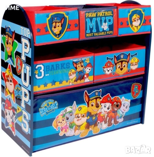 Шкаф за съхранение Paw Patrol, Размери: 62,5 x 29,5 x 60 cm, снимка 1