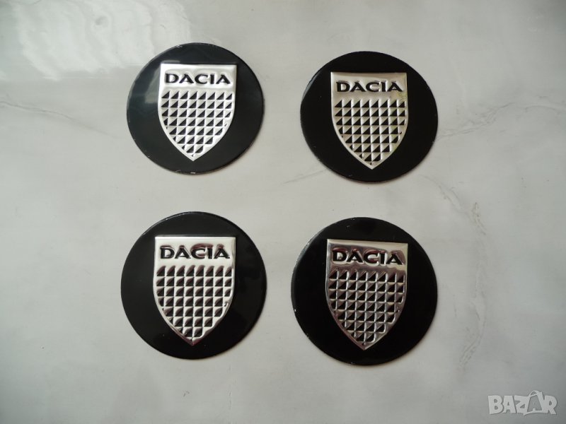 4 емблеми Дачия Dacia метални алуминиеви джанти лети волан, снимка 1