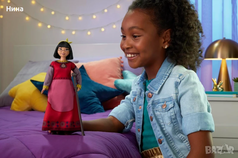 Mattel Disney Wish - Кукла Далия от Кралството на розите, с подвижен костюм, снимка 1