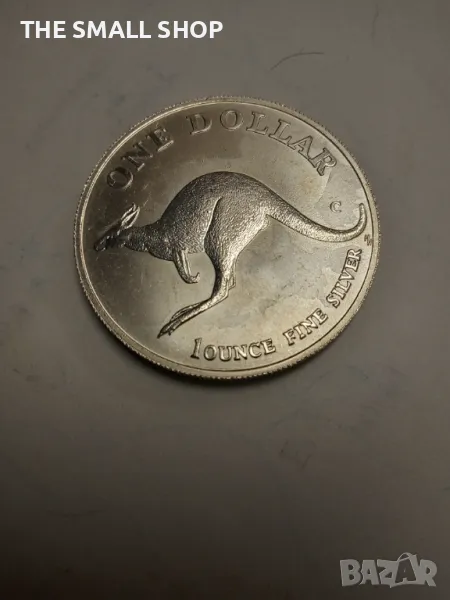 1 долар 1998 Кенгуру 1 oz сребро 999, снимка 1