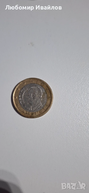Продавам 1 евро Испания 2001, снимка 1