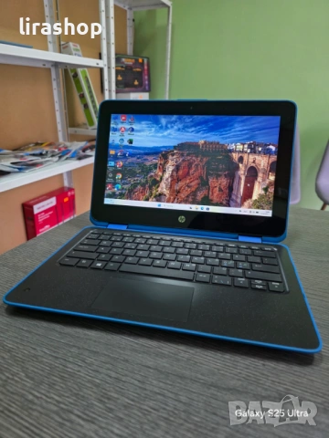 Лаптоп / таблет 11.6" HP ProBook x360 11 G3 EE Blue | 4 ядрен Silver N5000 / 8GB DDR4/ 128GB SSD