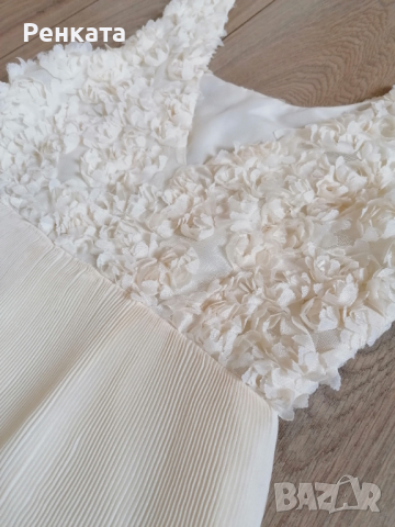 Уникална Рокля цвят шампанско, снимка 12 - Рокли - 36510291